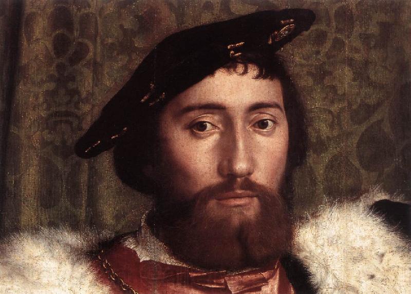HOLBEIN, Hans the Younger The Ambassadors (detail) g